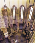602103 Interieurvan de Domkerk (Domplein) te Utrecht: koor, gezien vanuit het triforium.